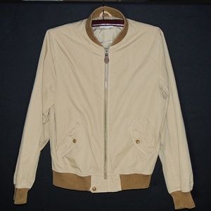 JCrew Wallace & Barnes Tan Bomber Jacket Mens S